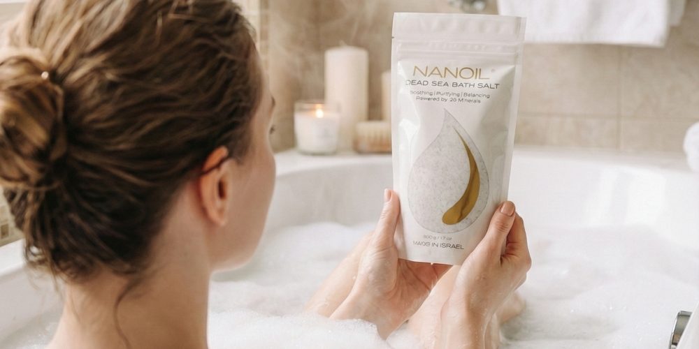 Reine Pflege und Entspannung – Das Geheimnis für schöne Haut mit Nanoil Dead Sea Bath Salt
